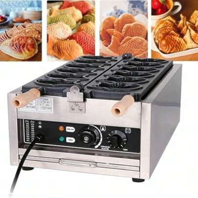 mhjWaffle Making Machine Fish Shape Non-Stick Coating Bread Maker For Family And Restaurants 3000Wsleeping Bags