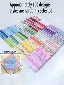 20 件装 - 绗缝布条、预裁花卉拼布片、缝纫用品、DIY 拼布缝纫、棉质手工布袋、预裁拼布方块、DIY 缝纫四分之一袋、拼布布袋。