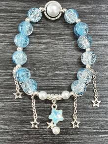 新款渐变五角星手链，情侣和闺蜜的甜蜜饰品 - 彩色 - 查看 8