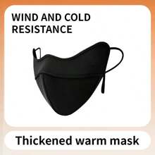Maschera facciale unisex calda, antivento e traspirante per autunno/inverno, lavabile, maschera facciale nera 3D per moto con design a lisca di pesce, isolamento termico, anti-appannamento, imbottitura spessa, protezione per gli occhi - Multicolore - Visualizzare 12