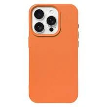 New Solid Color Plain Texture Silicone TPU Mobile Phone Case For Iphone 17/16/15/14/13/12 Pro Max Plus, Offering Shockproof Protection And A Classic Minimalist Leather Design.Orange Protective Casing ,Suitable For IPhone17 Air - trái cam - Xem 1
