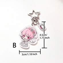 1 chiếc móc khóa acrylic nguyên bản, mặt dây chuyền hình dưa hấu hoạt hình dễ thương, phù hợp với đồ bơi, phong cách retro Y2K, thường ngày, dự tiệc, đi học, làm quà tặng cho bạn gái. - Nhiều màu - Xem 12