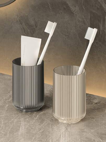 1pc Household Items - Mouthwash Toothbrush Travel Supplies Bathroom Supplies - Couple Set Brush Cup