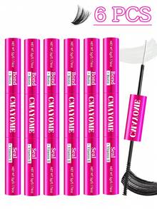 [Klej o długotrwałym działaniu przez 72 godziny] Opakowanie 1/2/3 sztuk hipoalergicznego kleju do rzęs 2 w 1 i płynu utrwalającego | Klej o długotrwałym działaniu przez 72 godziny, bez lateksu, wodoodporny | Nadaje się do domowych kępek rzęs, sztucznych rzęs | Mieszany czarny klej do przedłużania rzęs