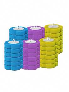 3件套马桶清洁刷，带可替换刷头和香味，配有装饰性金色边框收纳架，适用于清洁浴室、厨房、宿舍的马桶、水槽、浴缸和地板，非常适合开学季使用。 - 藍色海洋替換刷頭(不含手柄底座) - 查看 17