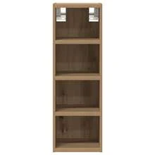 vidaXL Armoire suspendue "Riga" Chêne artisanal 20 x 29,5 x 60 cm Bois d'ingénierie - Tabac - Voir 4