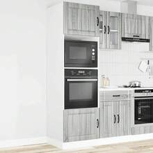 vidaXL Armadi per quattro persone 2 pz Kalmar sonoma grigio legno d'ingegneria - Grigio - Visualizzare 3