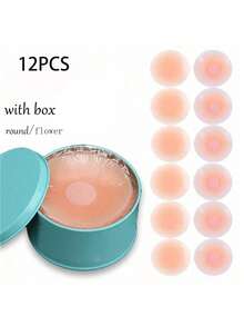 12pcs Reusable Silicone Breast Lift Pads, Invisible Bust Enhancer, Bust Shaper Stickers - Multicolor - View 14