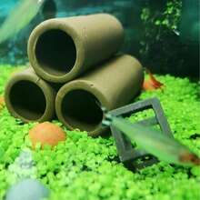 Variety Of Ceramic Fish & Shrimp Tunnel Decorations For Aquarium, Clay Pipe Shrimp Cave, Fish & Shrimp Feeding Tube, Aquarium Decor Hideaway Pipe - A - View 5
