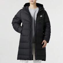 Áo khoác parka dáng lửng có mũ, màu đen, ấm áp, phong cách thường ngày của Nike dành cho nam. - màu đen - Xem 2