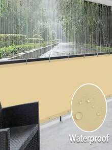 Opaque Privacy Screen Cover, UV Protection Fence Curtain For Apartment Balcony, Outdoor Patio, Platform, Porch