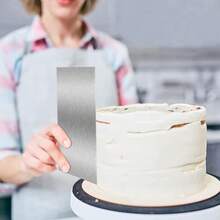 29.97 Cm Stainless Steel Cake Smoother With Scale | Metal Cake Leveler For Icing, Cream Edge Decorating, Buttercream - Kitchen Accessory - As Pic - View 8