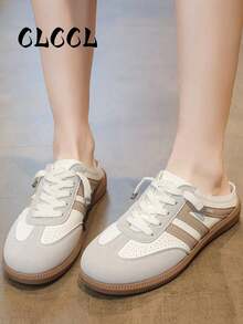 新款女士平底网眼户外运动拖鞋