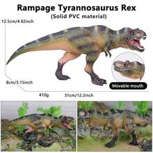 15.7 Inch/39.9 Cm Realistic Solid PVC Large Dinosaur Doll, Tyrannosaurus Rex Figurine Model, Collectible, Birthday Gift For Enthusiasts - Multicolor - View 16