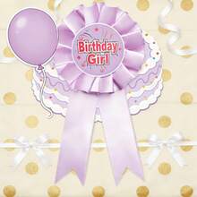 Instant Celebration Upgrade Kit, Ready-To-Use Badge & Corsage For Birthdays & Special Events - Rose-red Girl - View 5