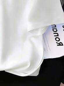 Tween Girl Cherry Print Round Neck Short Sleeve Casual Versatile T-Shirt - White - View 5