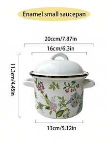 1pc Multi-Color Enamel Ceramic Pot, Soup Pot, Frying Pan, Stew Pot, Noodle Pot, Hot Pot, Seasoning Jar With Lid, Tea Canister, Large Storage Jar, Tea Jar, Cereal & Nut Jar, Oil Jar, Enamel Stew Pot With Lid, Steamer Bowl, Soup Bowl, Ramen Bowl, Lard Bowl, Condiment Cup