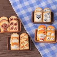 8/16件装混合小狗树脂装饰品，适用于发夹/手机壳/吊坠，树脂饰品装饰，相框，可爱树脂摆件（珠宝制作材料，树脂装饰品） - 随机组合 - 彩色 - 查看 2