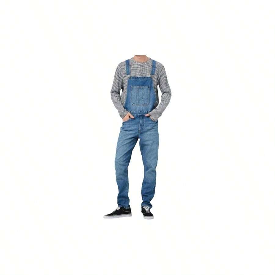 - Pantalones de mezclilla para hombre - M + Azul Oscuro - Ver 1