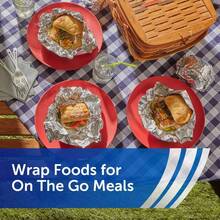 50ct (49.83 Sq Ft) Reynolds Kitchens Pre-Cut-Up Foil Sheets - Convenient-Saving Sheets Lunches Sandwiches & Baking - Easy Handling Food Storage Lunch Prep & On--Go - Individually Wrapped Hygienic Foil Squares - 1 - 查看 7