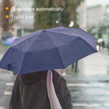 Two Pack The Original Portable Travel Umbrella For Rain Windproof, Perfect Car Golf Umbrella, Backpack, And On-The-Go.(Black & Navy Blue, 2 Pack),42Inch-2Packs,Black&NavyBlue - 黑藍 - 查看 9