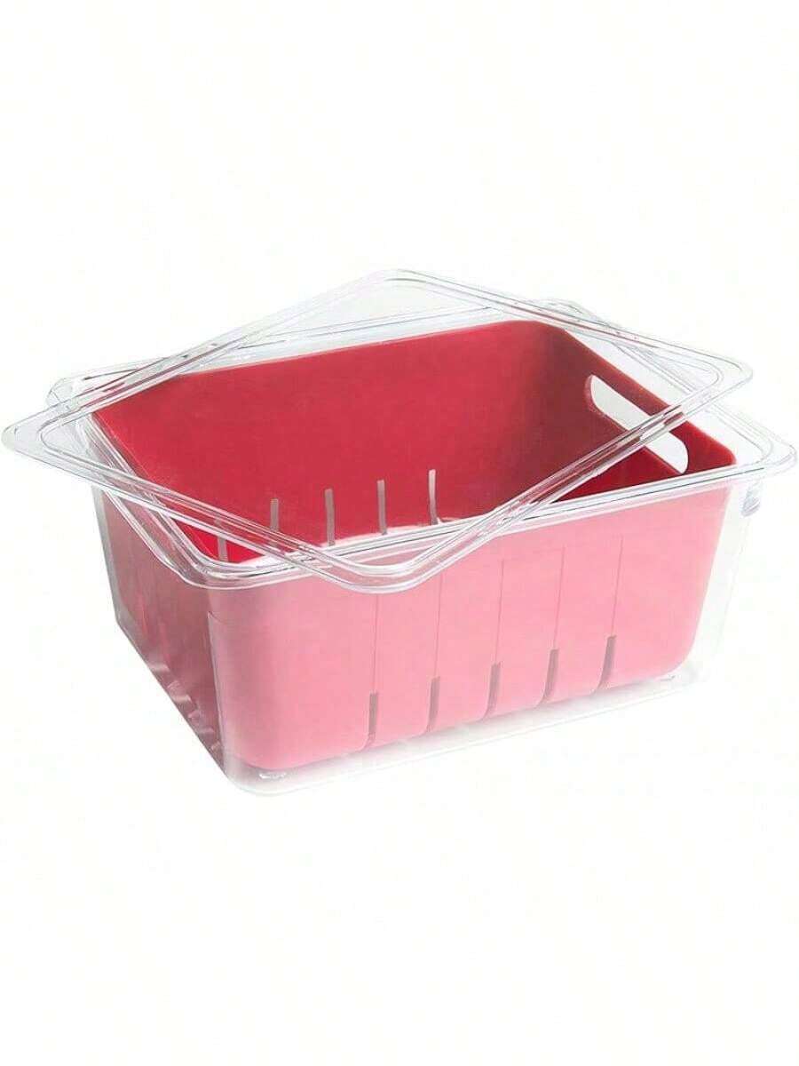 Kitchen Spaces - Contenedores organizadores profundos, estante de cocina y despensa, transparente y resistente con asas integradas - Contenedores grandes para almacenar alimentos - Ver 1