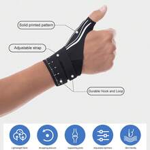1 pieza Soporte de pulgar ultra delgado y transpirable - Adecuado para pulgar en gatillo, síndrome del túnel carpiano, para juegos, uso de teléfonos inteligentes, deportes y uso diario - Multicolor - Ver 8