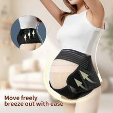 TendenciaFaja Para Embarazada Soporte Maternal Ajustable Aliviardolor Negro GCalidad premium - Negro - Ver 6