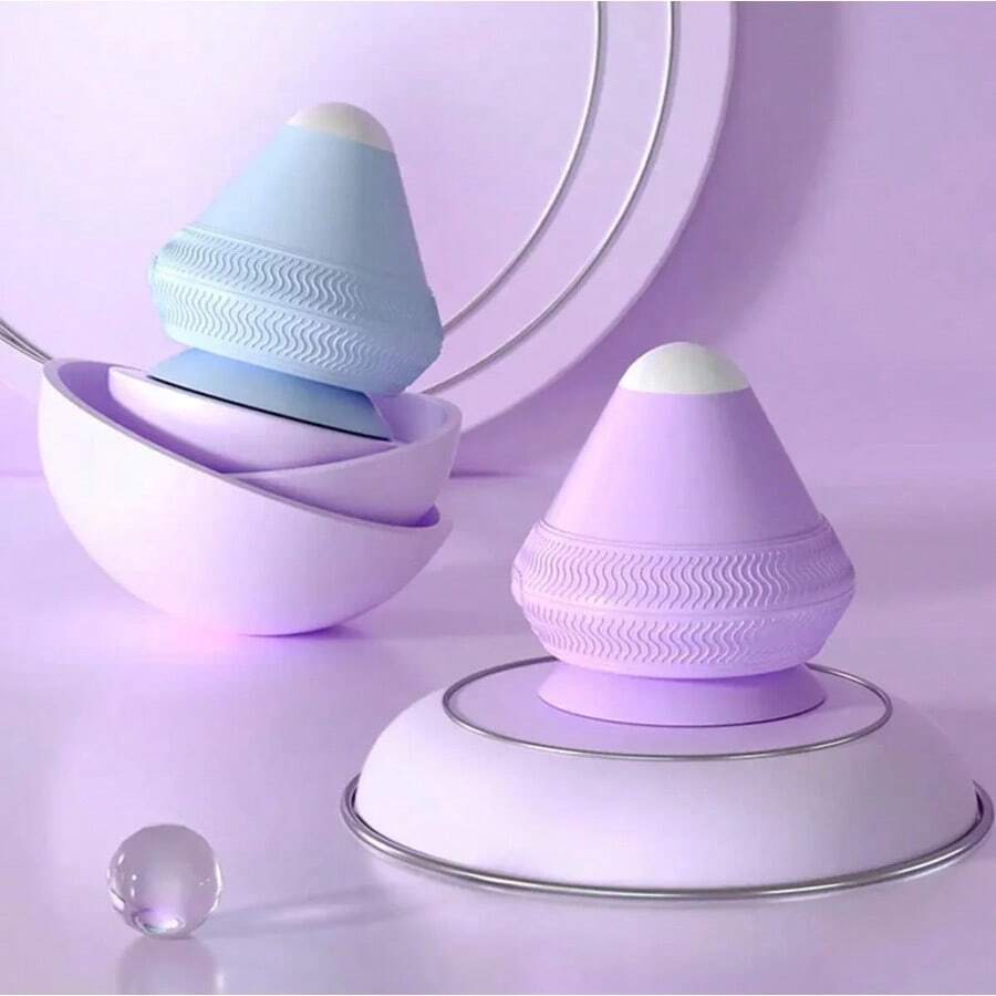 Wall-Mounted Fascia Cone Multi-Function Suction Cup Wall Massager For Back Muscle Relaxation Arm Foot Massager Trigger Point - 藍色 - 查看 1