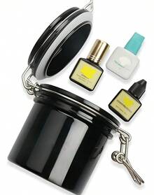 TendenciaTanque De Almacenamiento Para Pegamento,extensión,pestañasCalidad premium - Negro - Ver 5