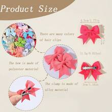 10个/套 新款可爱丝带蝴蝶结发夹，女孩发饰，彩色手工发卡