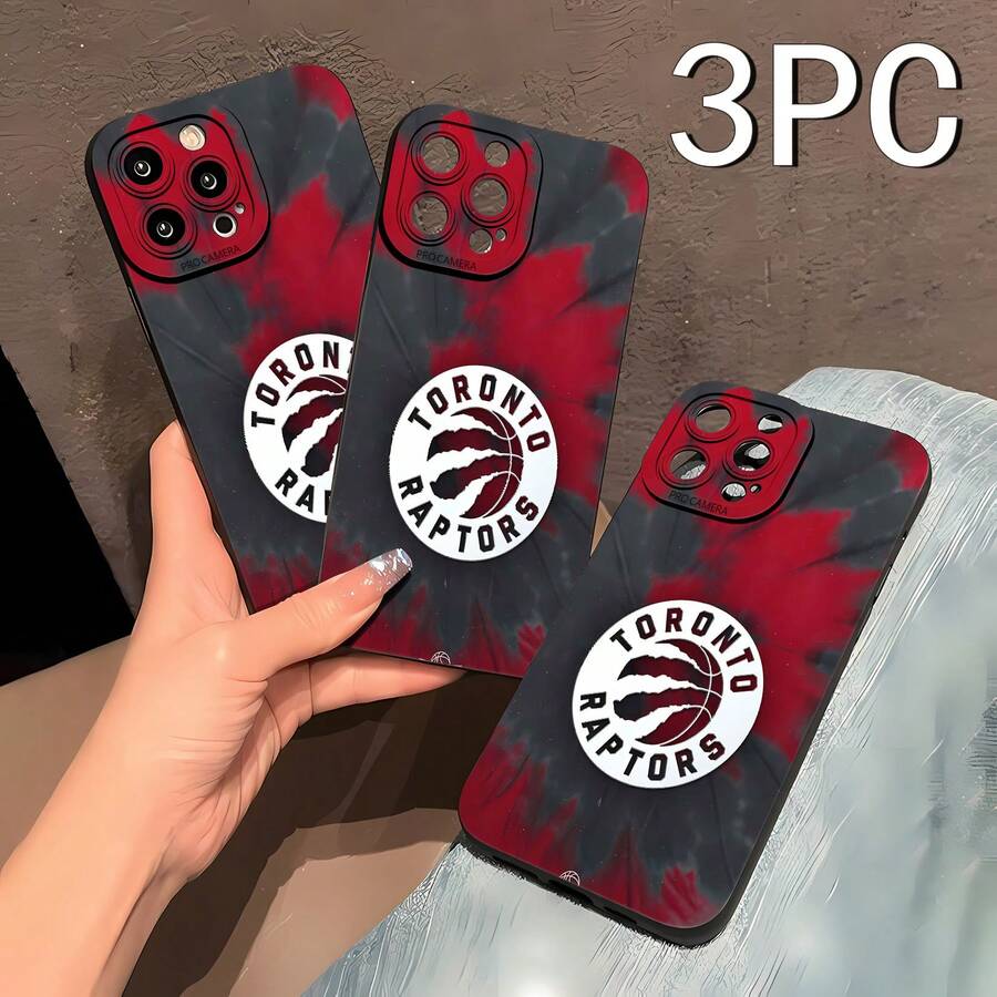 Estuche para teléfono con espejo con patrón tie-dye de los Toronto Raptors. Funciona también como espejo y es compatible con 17, 16 Pro Max, 15 Pro Max, 13 y 12. Fabricado en TPU, ofrece protección contra golpes y caídas. Es un regalo ideal para fanáticos del baloncesto, familiares, amigos, ocasiones especiales y celebraciones como cumpleaños, días festivos y más. - Negro - Ver 1
