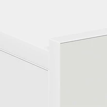 vidaXL Mesa de cabecera flotante blanca 40x30x15 cm madera de ingeniería - Blanco - Ver 9