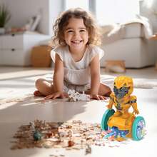 TendenciaSpiderman Robot Bailando Luz Musical Muñeco Eléctrico Niño Dahuangfeng AmarilloCalidad premium - 1 - Ver 5