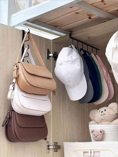 1 pieza Perchero colgante multifuncional, organizador de almacenamiento de gabinete para corbatas, sombreros