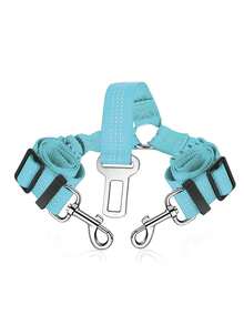 1pc Adjustable Dual Dog Safety Seat Belt With Elastic Protection And Shock Absorption Function, Pet Car Safety Leash, Durable Elastic Nylon Safety Belt, Keeping Your Beloved Dog Safer During Travel! Dog Outdoor Supplies - Multicolor - View 16