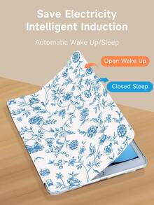 Kingsung Ốp bảo vệ máy tính bảng họa tiết hoa văn, phù hợp với máy tính bảng 9.7/10.2/10.5/10.9/12.9 inch/Pro 11 inch, thế hệ thứ 10, tương thích với Samsung Galaxy Tab S6 Lite 10.4 inch, Kindle Paperwhite thế hệ thứ 12 2024, Kindle (thế hệ thứ 11) 2022, mềm mại, chống sốc, chân đế thông minh/tự động bật/tắt màn hình. - Nhiều màu - Xem 5