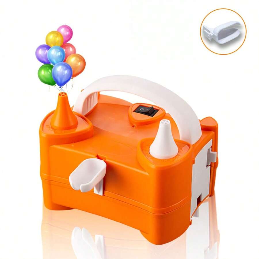 AOYI Portable Electric Balloon Pump With Dual Nozzles And Knotter, Electric Balloon Inflator Time Saving , Suitable For Party Decorations, Gatherings, Suitable For Graduation Gifts, Bachelor Party Gifts, Graduation Gifts, Back To School Gifts, Wedding Guest Return Gifts, Halloween, Christmas Decorations, Birthday Party Decorations And Wedding Supplies, Room Decorations - View 1