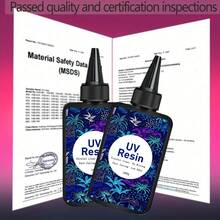 UV Epoxy Resin Glue, Hard Transparent Beginner-Friendly Kit, Upgraded Formula Crystal Clear, Suitable For Jewelry Making, Earrings, Pendants, Phone Cases DIY - Clear - View 3
