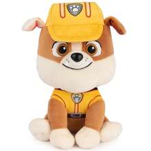 Spin Master Muñeco de peluche de Rubble con uniforme de construcción, animal de peluche para niños de 3 años en adelante, 6" - ESCOMBROS - Ver 1