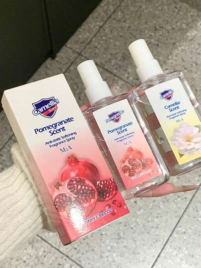 100毫升防静电香氛喷雾，持久留香，便携旅行装，清新花香皂香调，融合玫瑰、橙花、依兰、山茶花、茉莉和石榴的芬芳。用途广泛，可用作个人香水、家居空气清新剂和汽车除臭剂。