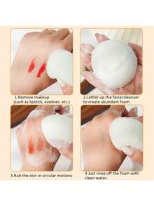 3个装天然洁面海绵，去角质，魔芋海绵，含活性炭，可用于清洁面部和身体，天然魔芋海绵套装，专业美容师使用，家用日常清洁海绵。 - 彩色 - 查看 2