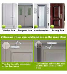 Cierra Puertas Hidráulico Aluminio Plateada De 45-85kg - Plateado - Ver 4