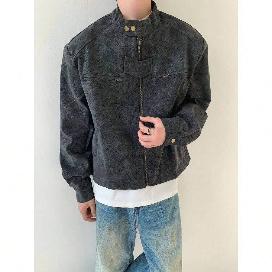 Men Sports Jackets - Black - View 1