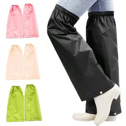 1 Pair Extra Long & Thick Leg Covers, Waterproof & Dirt-Resistant, Unisex Cycling Rain Pants, Outdoor Rain Gear Windproof Leg Sleeves, Waterproof Leg Covers For Outdoor Cycling, Farming, All-Weather Protection, Camping & Hiking, Spring Summer Picks, Brides Maid Gifts, Room, Bedroom Decor, Bedroom Decor, Beach, Travel, For Men, For Women, Vacation,Women's Day,Travel Essentials,Wedding Favours,Y2k,Bedroom,Car Accessories Women,Kitchen Decor,Cute Stuff