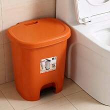 Thùng rác đạp chân nhiều kích cỡ - Thùng rác có nắp đậy dùng trong gia đình 7.5L/18L / Thùng đựng đồ nhà bếp, phòng tắm (Màu ngẫu nhiên) - Nhiều màu - Xem 3