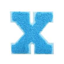 1/26pcs Chenille 2.8 Inch Letter Iron-On Patches, Suitable For Repairing Jeans, T-Shirts And Other Clothing, Letter Patch Badges