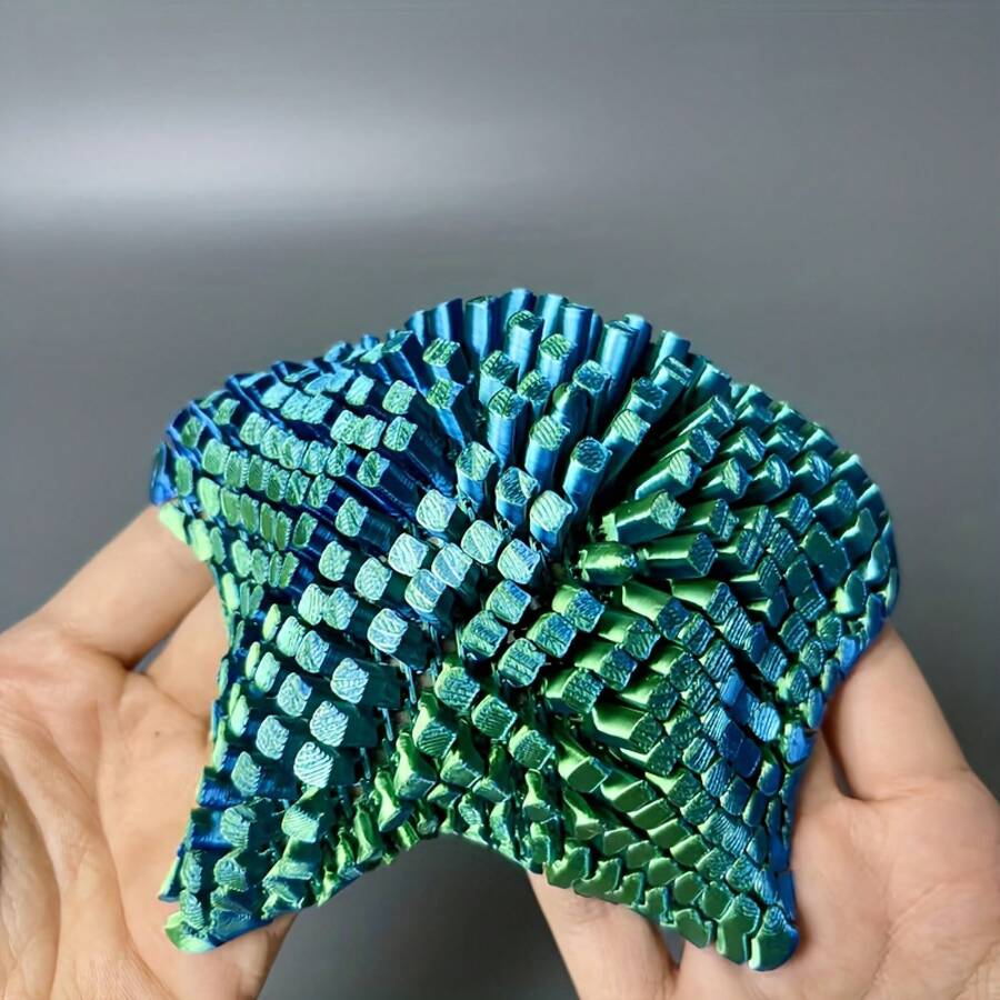 Movable Joint Stress Relief Starfish-3D Craftsmanship, High-Quality Soft, Stress Relief Helper, Enjoy Immersive Stress Relief Moments In The Office, Ideal Gift For Family, Friends, And Colleagues During Christmas And Various Festivals - Blue-green - View 1
