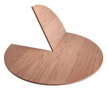 Tablero de Mesa Plegable Redondo Tablero de Mesa de Repuesto de Madera for Guardar en Casa Sin Patas 160cm/63in - Un color - Ver 1