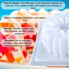 TendenciaMolde Para Gelatina Forma Rosca De Corazon San Valientin BlancoCalidad premium - Blanco - Ver 4